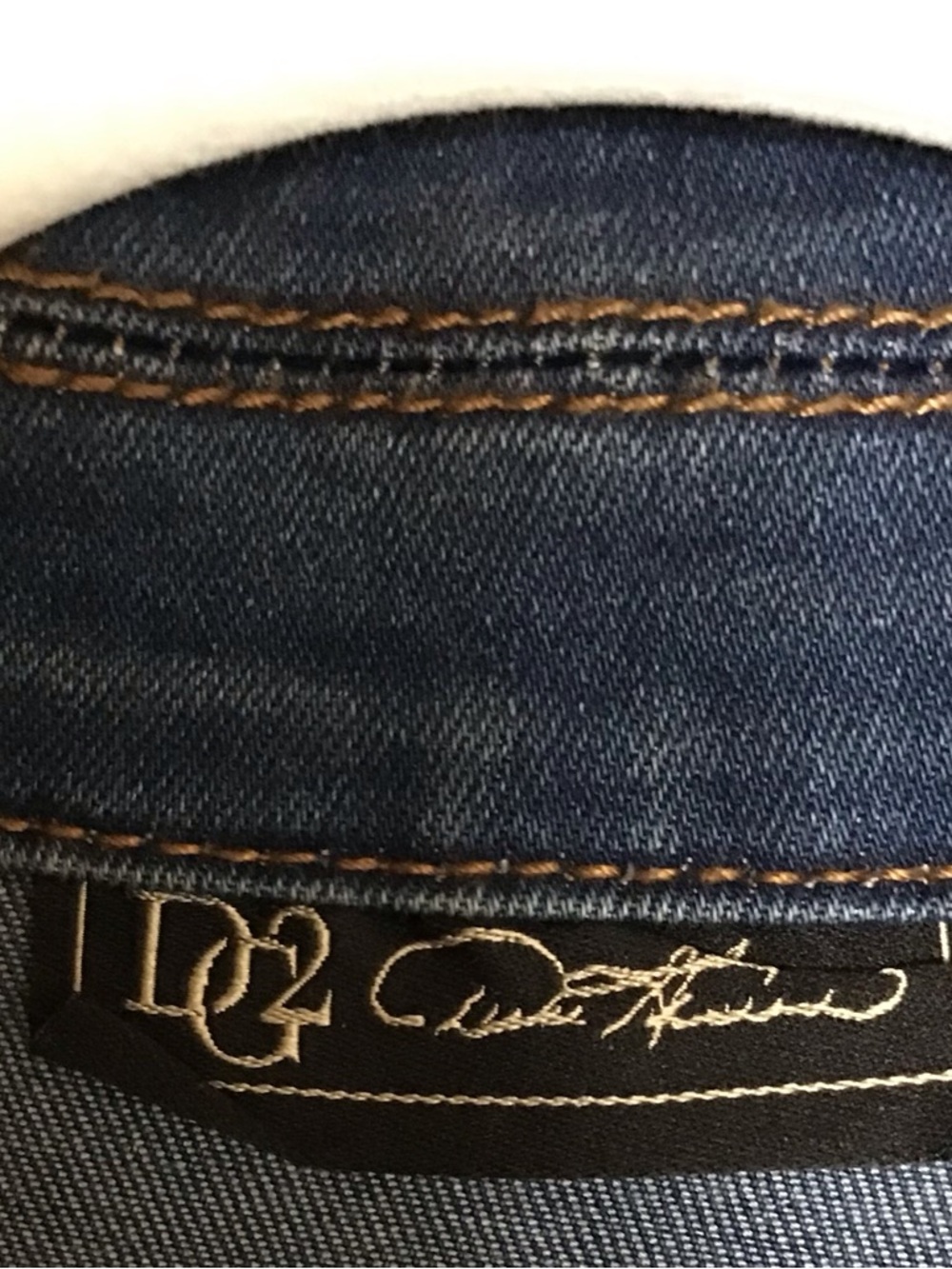 DG2 by Diane Gilman Vintage Wash Denim Jacket - Blue - Picture 3 of 7